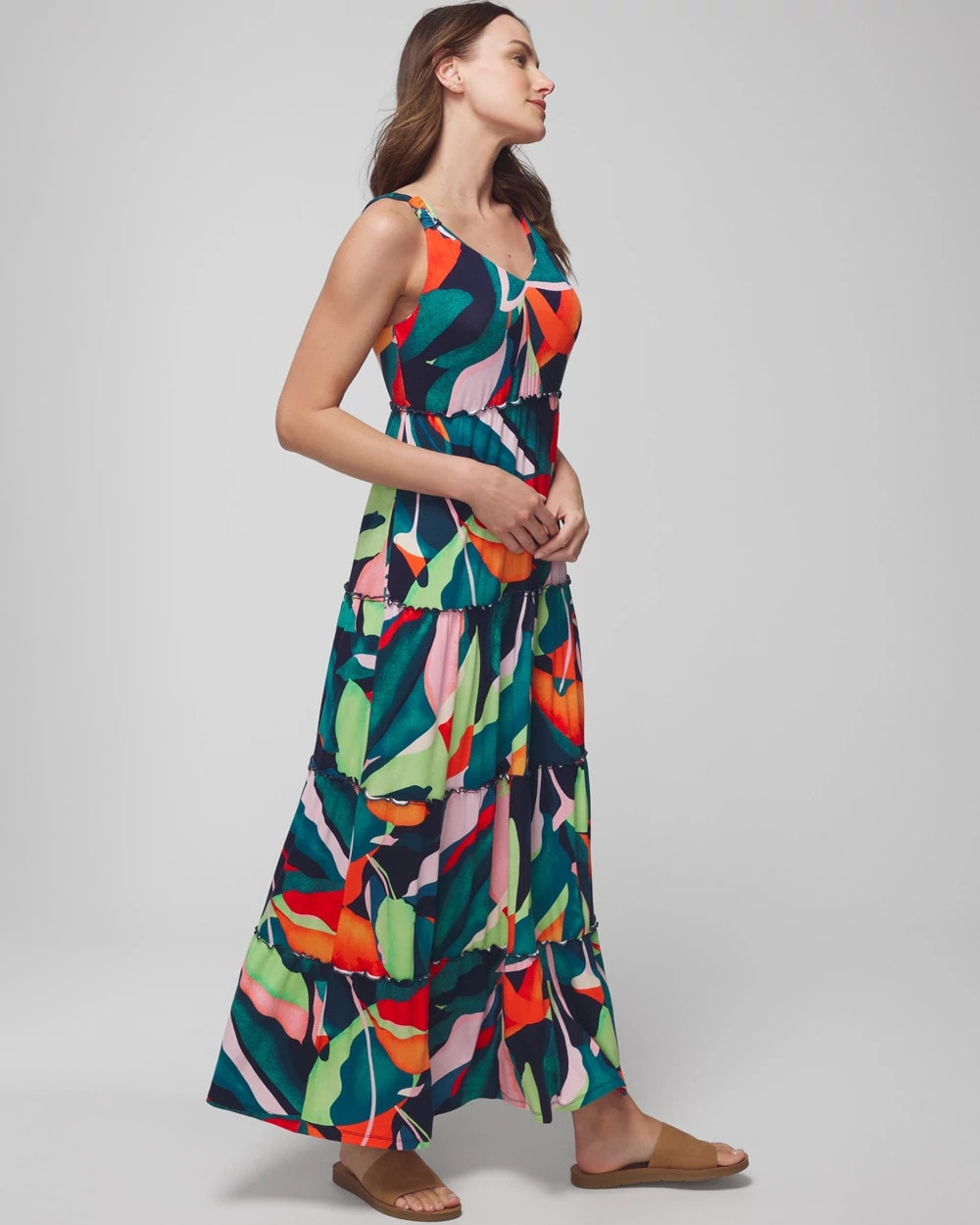 VACAY VIBES NIGHTFALL NVY - Tiered Maxi Bra Dress | Soma