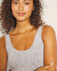 BLACK AND WHITE CROSS DYE - Cozyluxe Pajama Tank | Soma