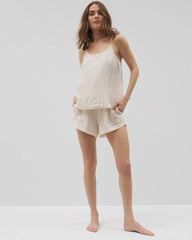 CHAMPAGNE STRIPE - Cotton Gauze Pajama Shorts | Soma