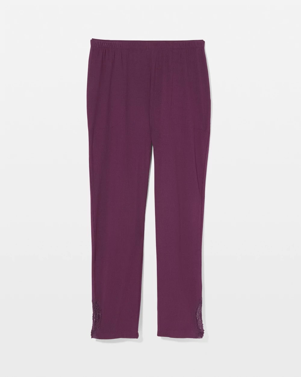 BLACKBERRY WINE - Rib Ankle Pajama Pants | Soma