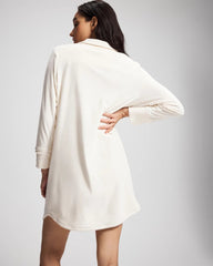 CHAMPAGNE DREAMS - Long-Sleeve Notch Collar Sleepshirt | Soma
