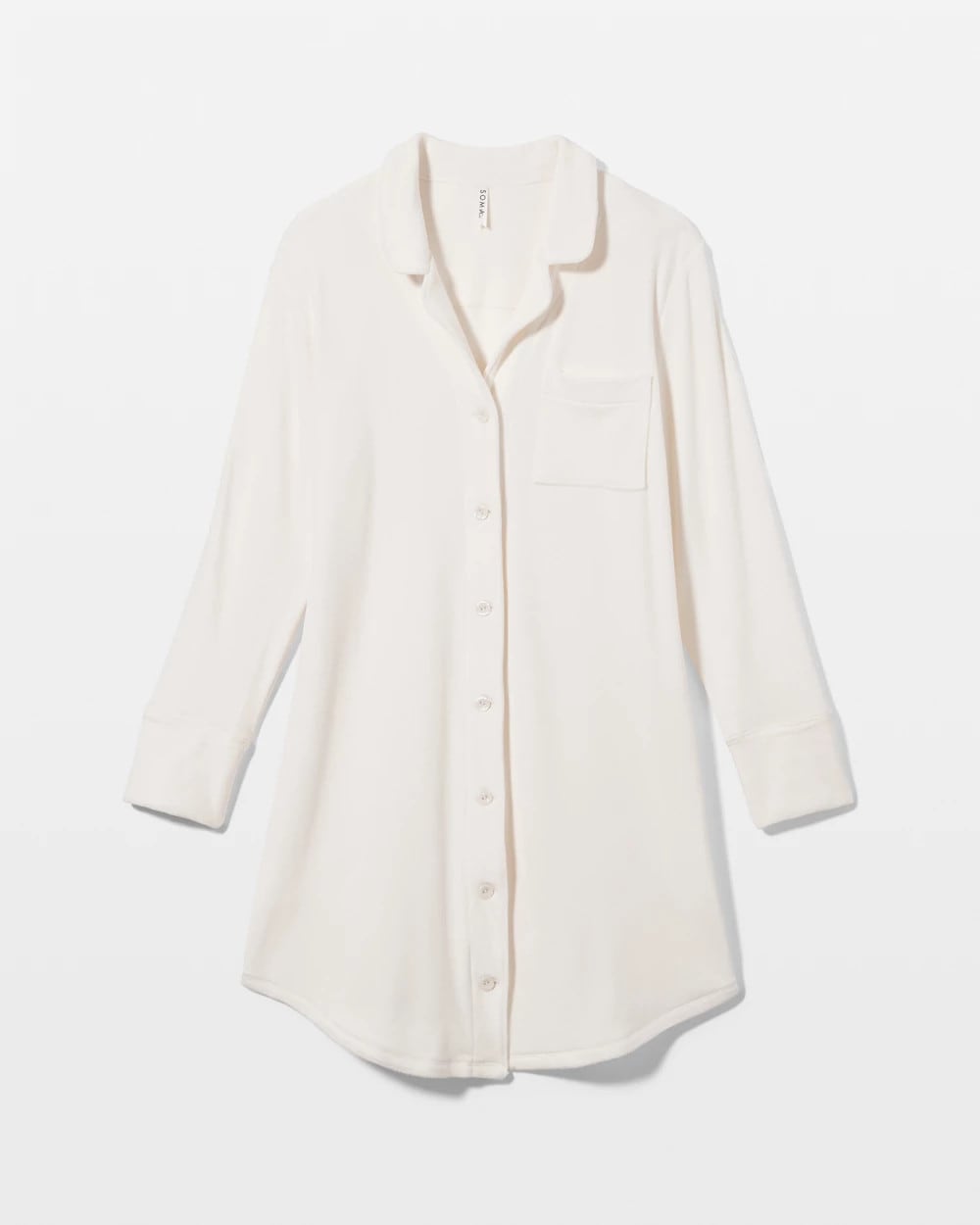 CHAMPAGNE DREAMS - Long-Sleeve Notch Collar Sleepshirt | Soma