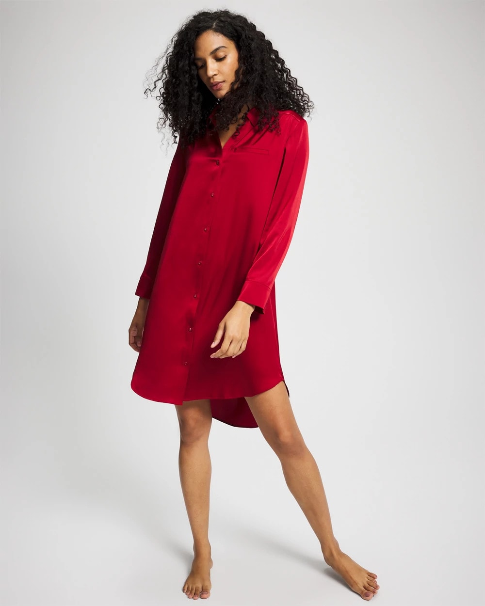 PAINT THE TOWN RED - Long-Sleeve Sleep Shirt | Soma