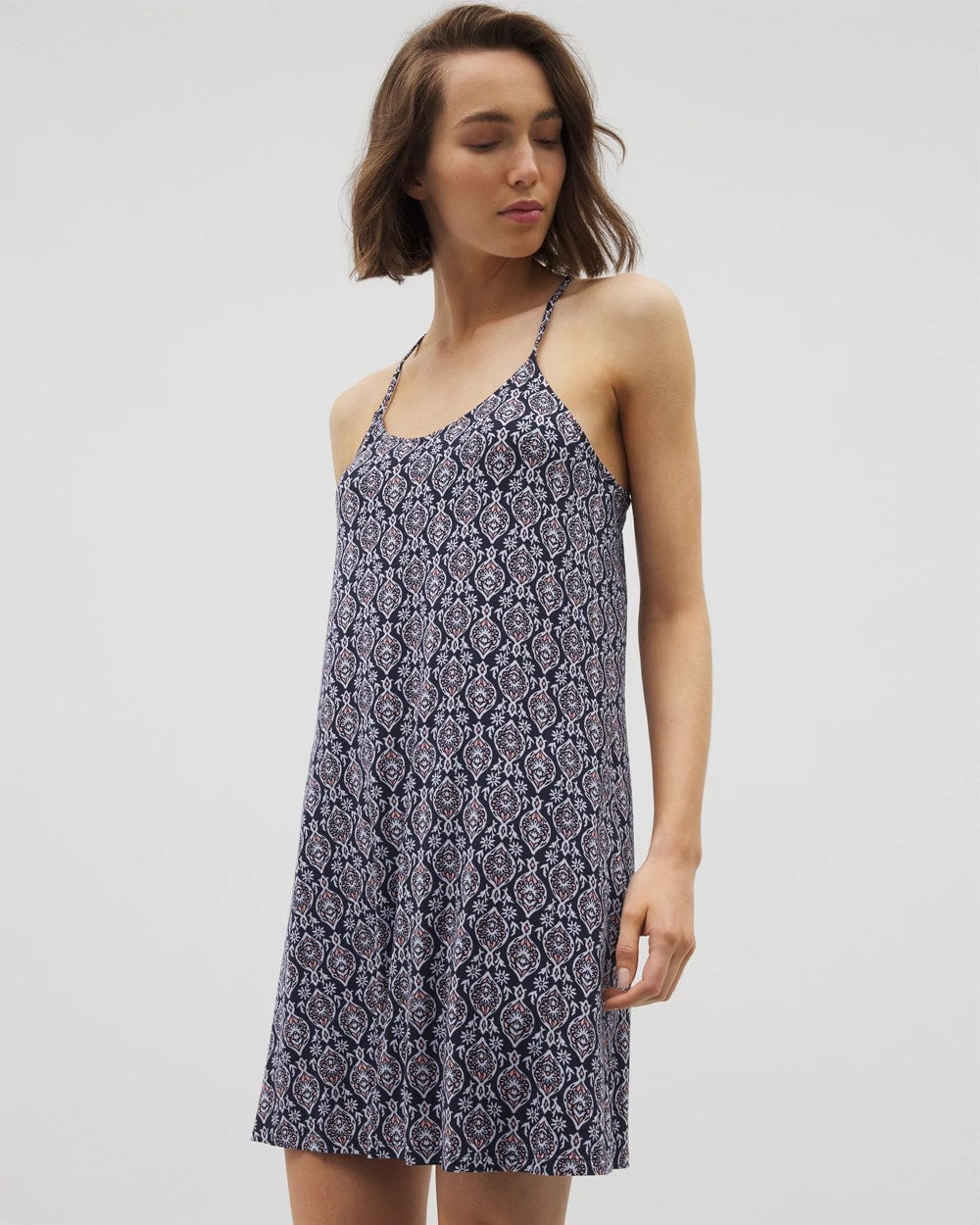 PLENTIFUL PIECES NAVY - Strappy Sleepshirt | Soma