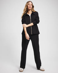 BLACK - Essential Terry Jacket | Soma