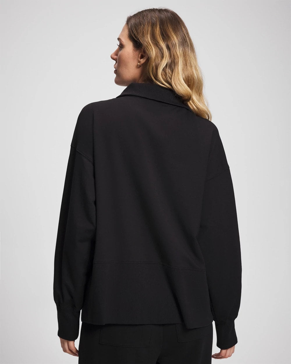 BLACK - Essential Terry Jacket | Soma