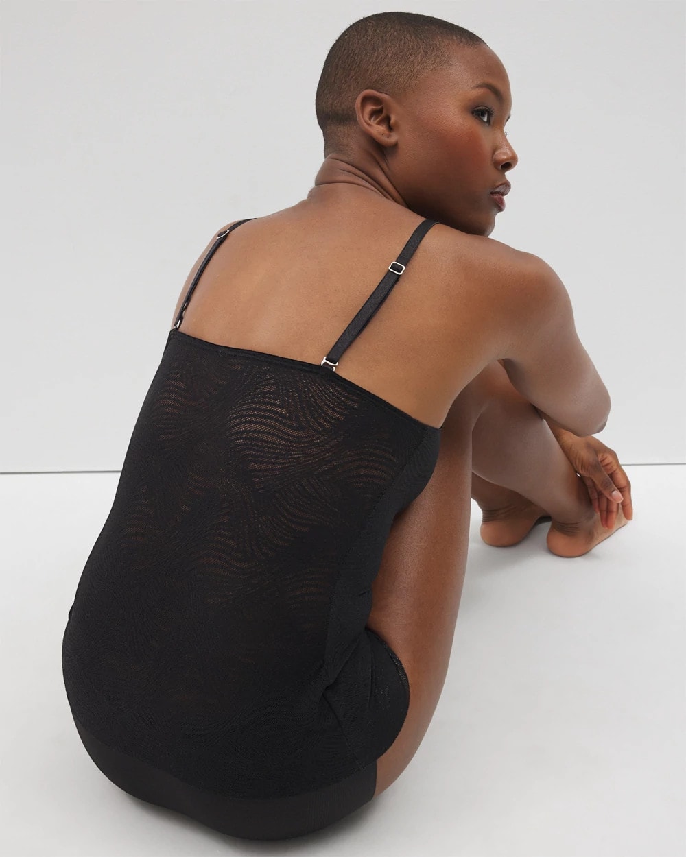 BLACK - Lightweight Smoothing Lace Cami | Soma