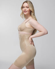 WARM AMBER - Mid-Level Shaping Vanishing Edge High-Waist Thigh Slimmer | Soma