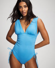 AZURE BLUE - V-Neck One-Piece | Soma