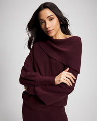 MERLOT - Premier Knit off the Shoulder Sweater | Soma