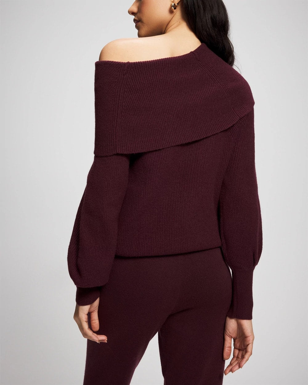 MERLOT - Premier Knit off the Shoulder Sweater | Soma