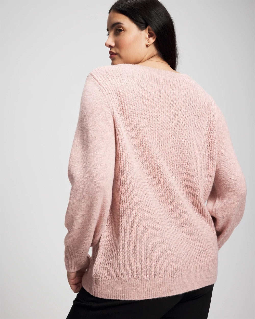 ADOBE ROSE - Shimmer Cable Knit Sweater | Soma