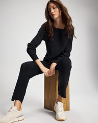MIDNIGHT SKIES - Shimmer Cable Knit Sweater | Soma