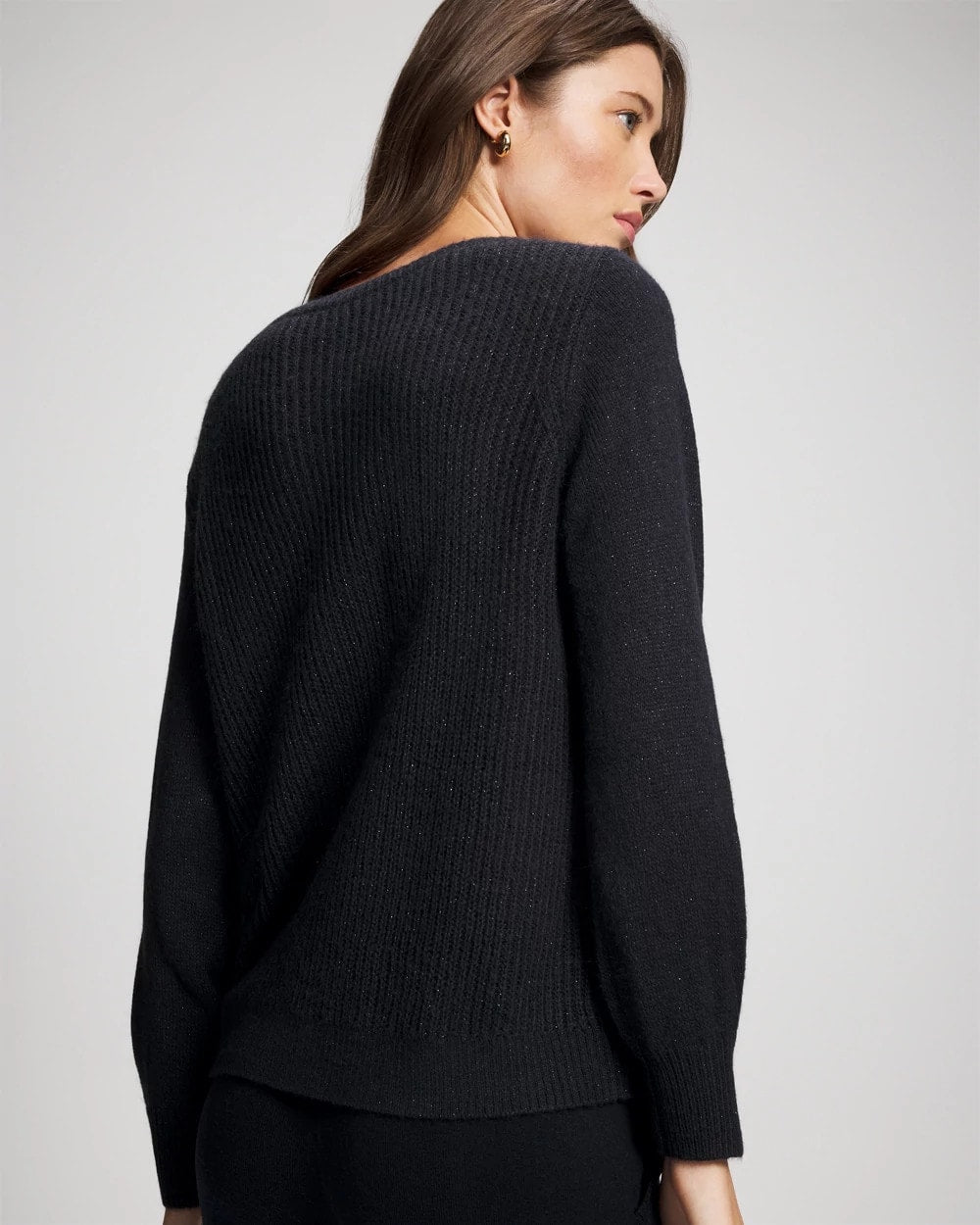 MIDNIGHT SKIES - Shimmer Cable Knit Sweater | Soma