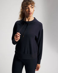MIDNIGHT SKIES - Ultrasoft Fleece Relaxed Funnel Neck Sweatshirt | Soma
