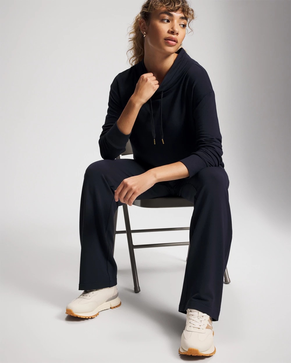 MIDNIGHT SKIES - Ultrasoft Fleece Relaxed Funnel Neck Sweatshirt | Soma