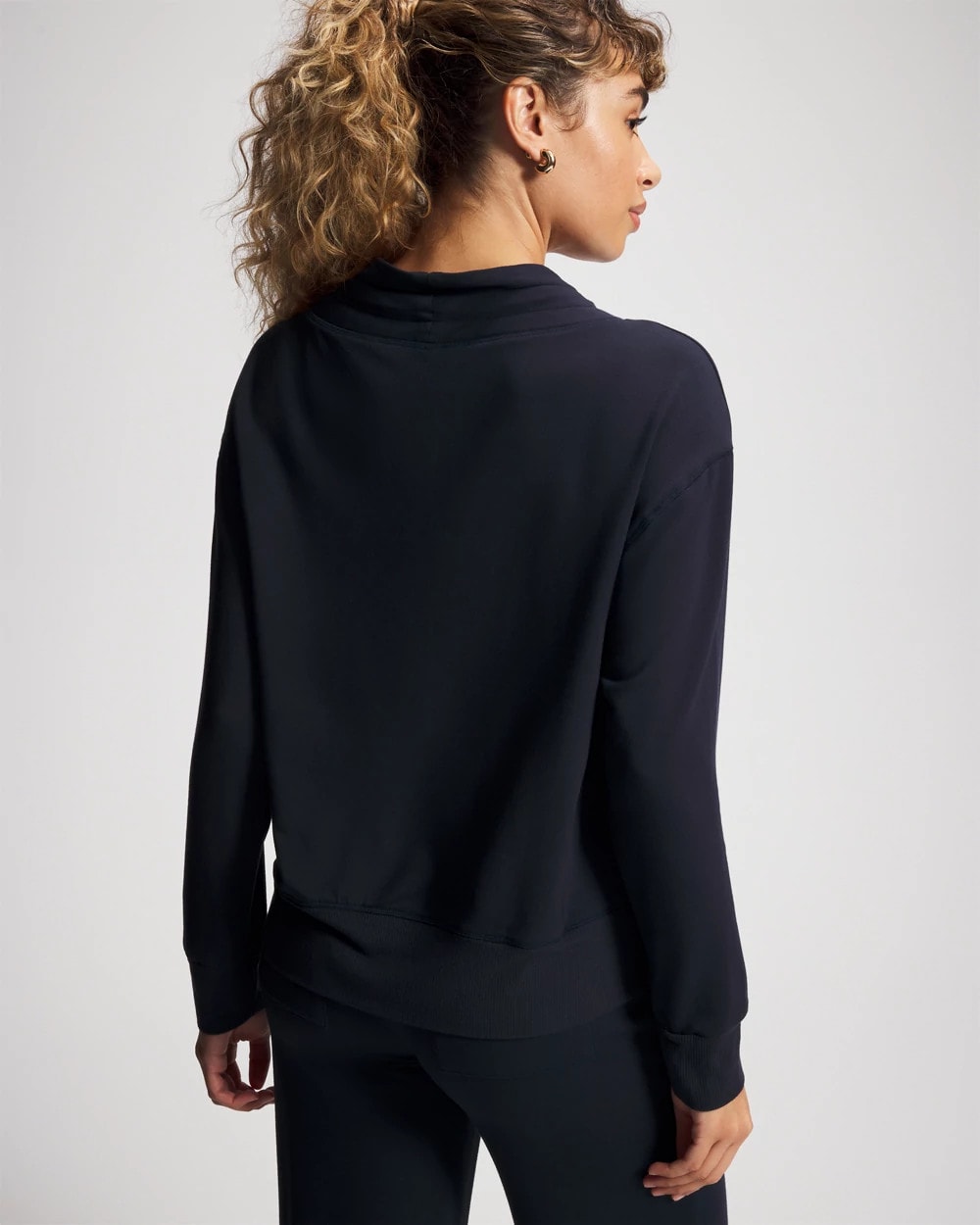 MIDNIGHT SKIES - Ultrasoft Fleece Relaxed Funnel Neck Sweatshirt | Soma