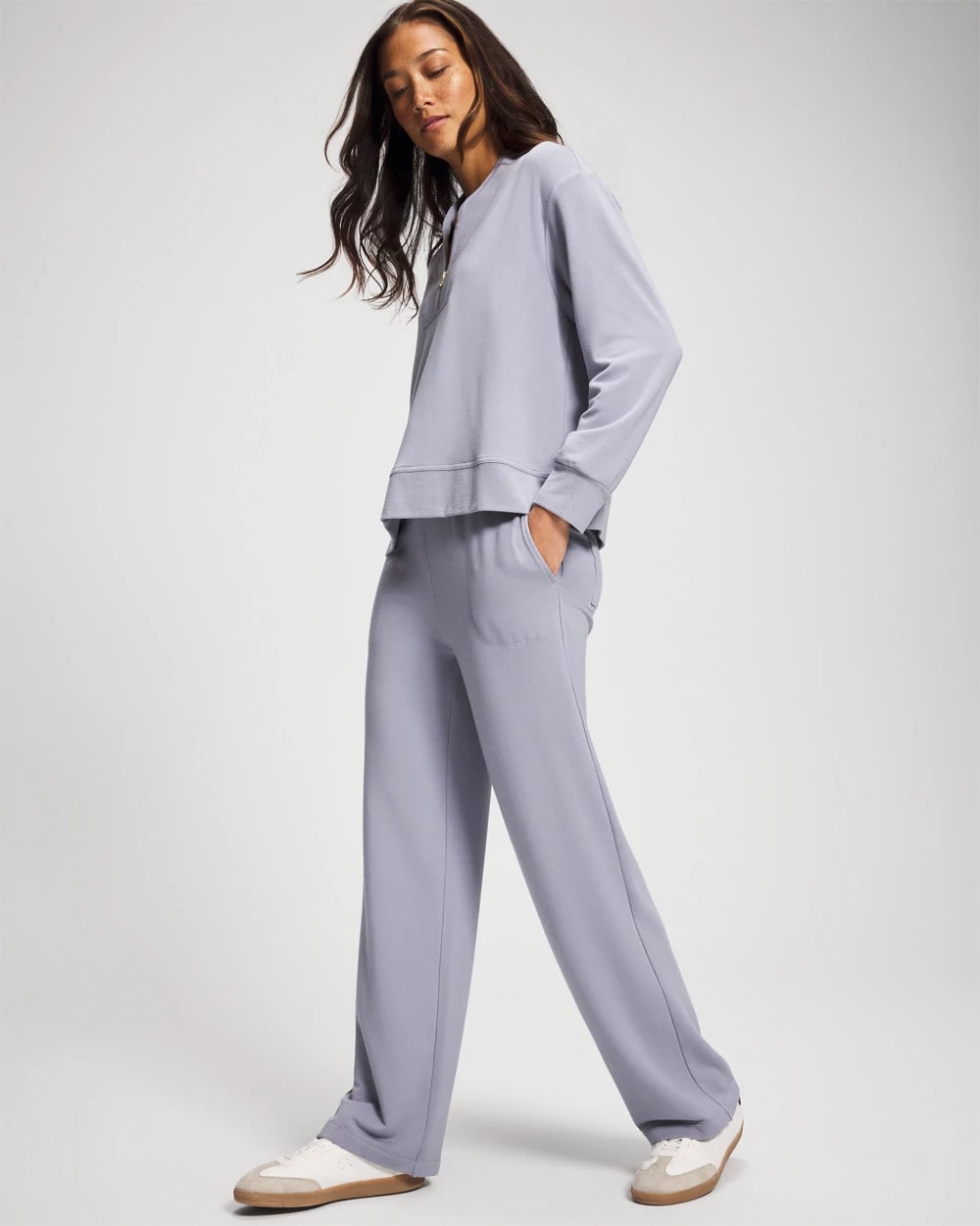 PERFECT SKY - Ultrasoft Fleece Quarter Zip Sweatshirt | Soma