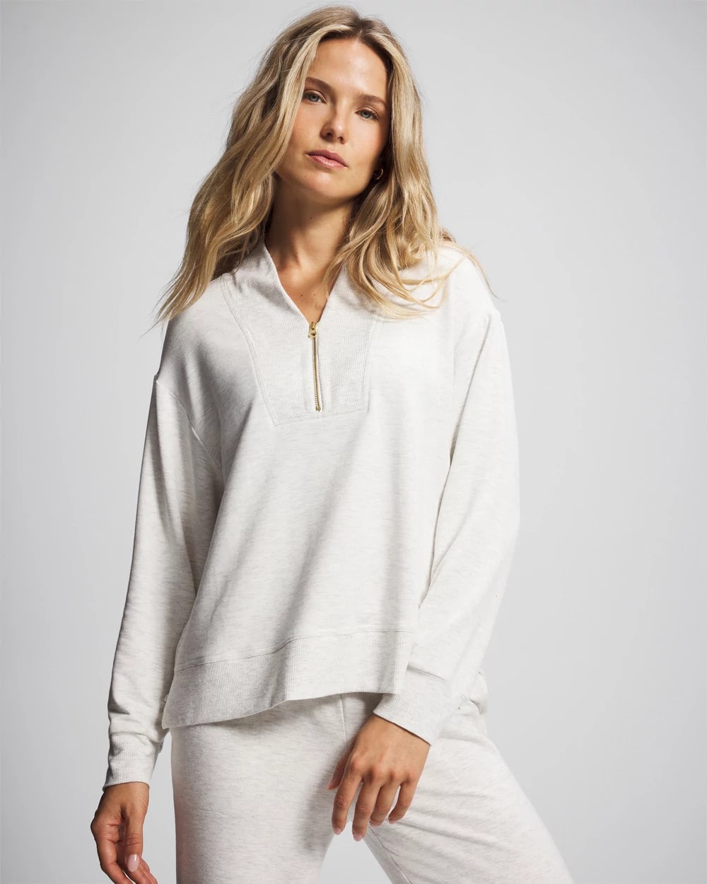 HEATHER DREAM - Ultrasoft Fleece Quarter Zip Sweatshirt | Soma