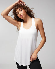 OPTIC WHITE - Soft Jersey Racerback Bra Tank | Soma