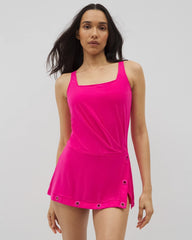 DRAGON FRUIT - Beyond Control Grommets Swim Dress | Soma