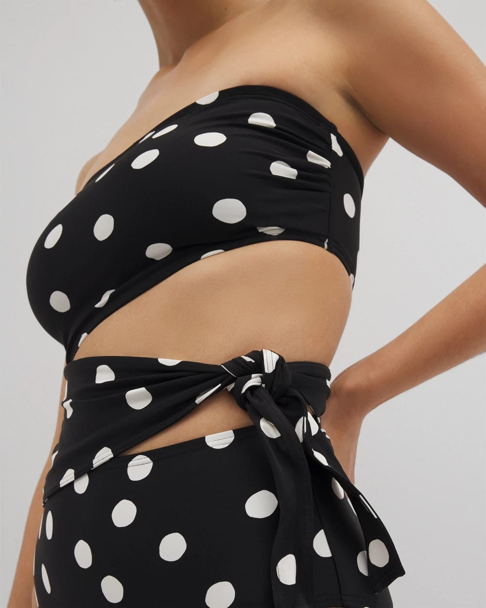 MOVEMENT DOT MINI B - Bandeau Cutout One-Piece Suit | Soma