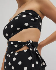 MOVEMENT DOT MINI B - Bandeau Cutout One-Piece Suit | Soma