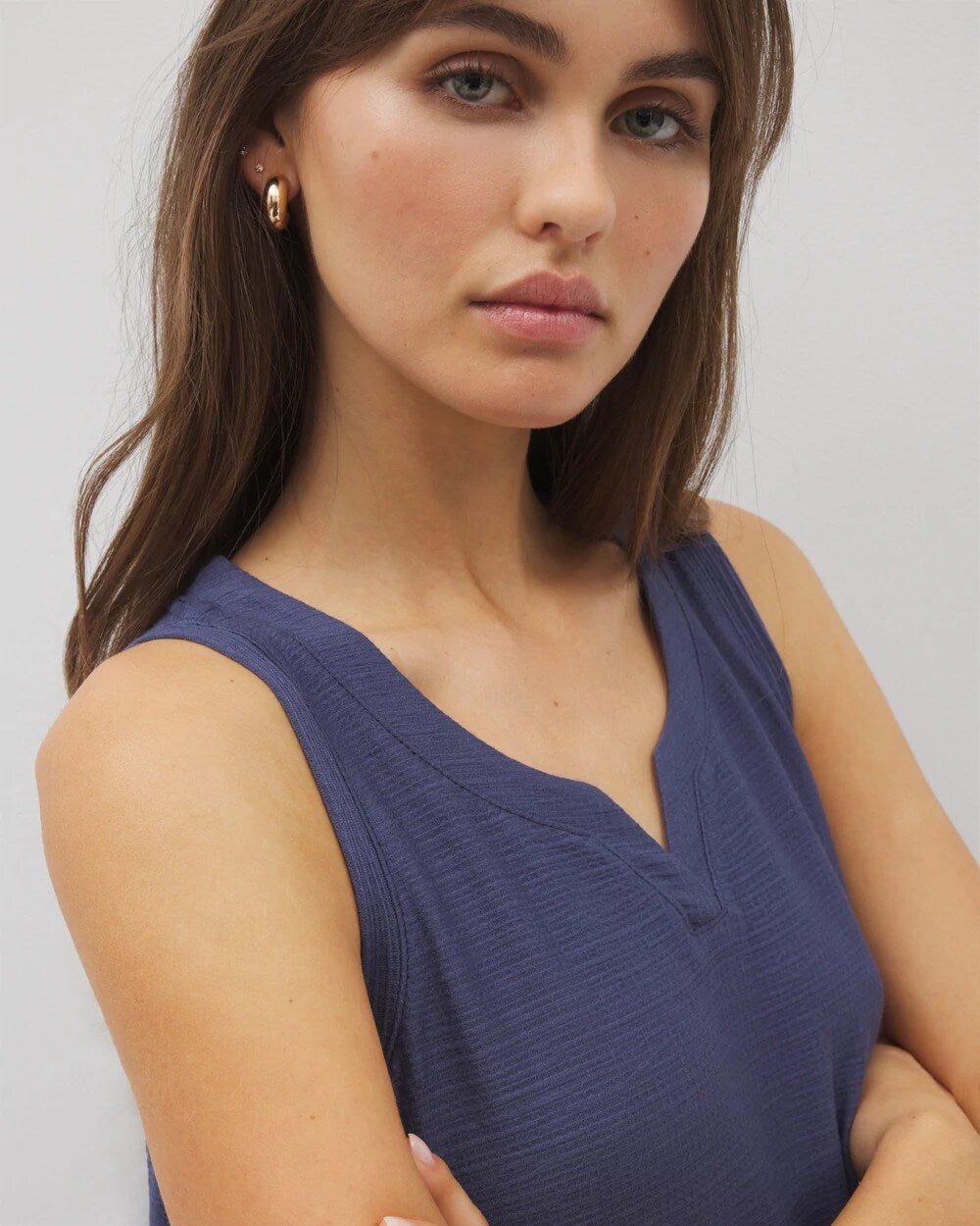 LUNAR TIDE - Crinkle Knit Tank Top | Soma