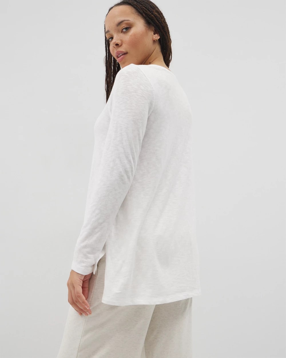 OPTIC WHITE - Long-Sleeve Top | Soma