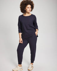 DEEP INDIGO - Essential Terry Crewneck Sweatshirt | Soma