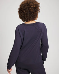 DEEP INDIGO - Essential Terry Crewneck Sweatshirt | Soma