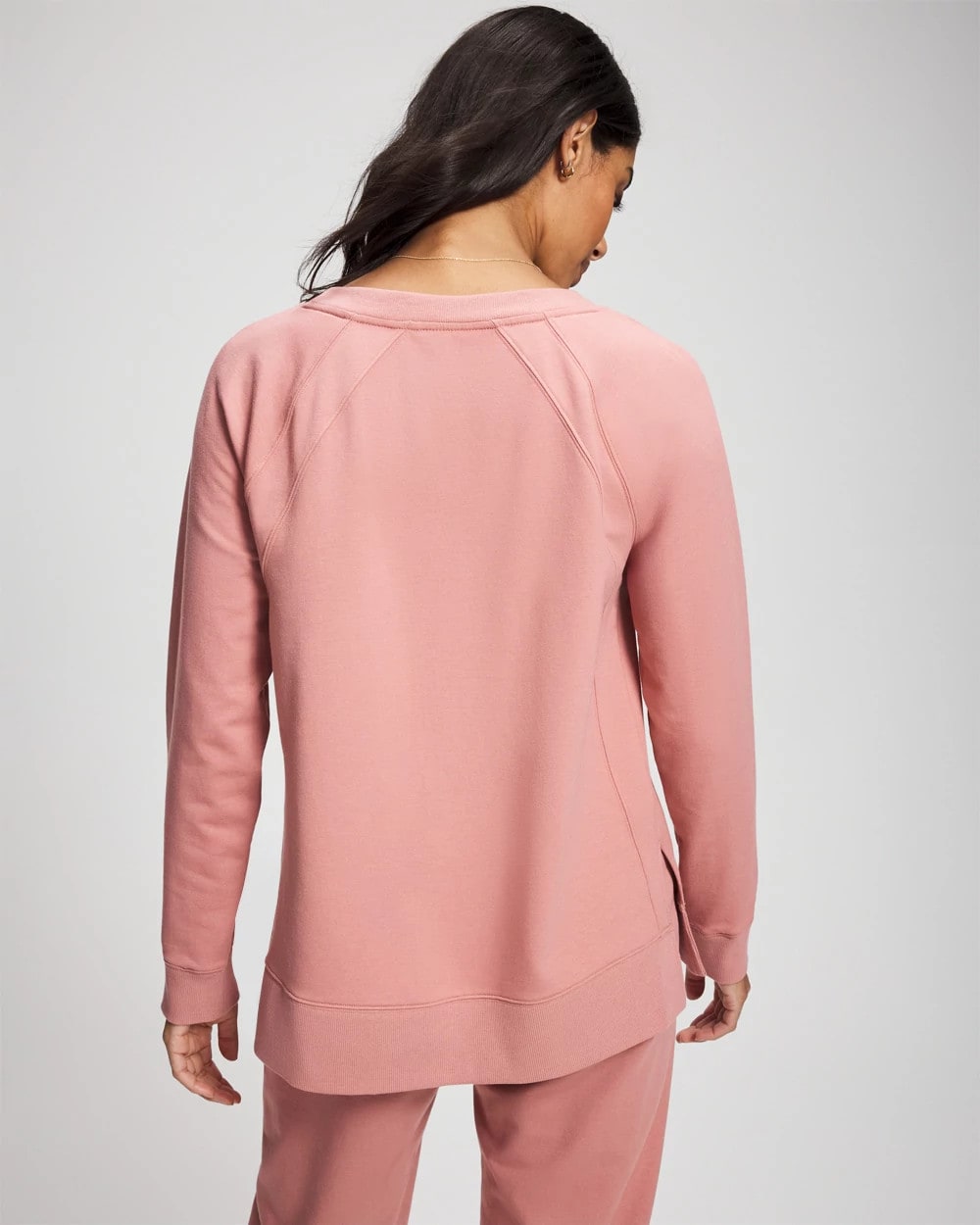 CINDER ROSE - Essential Terry Crewneck Sweatshirt | Soma