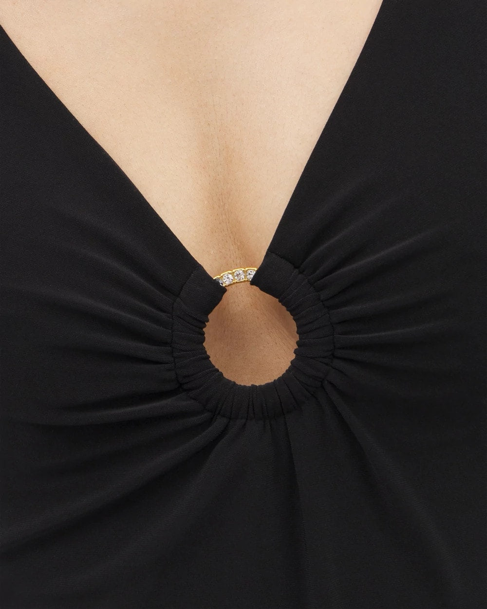 BLACK - Beyond Control Solid Essentials Ruffle Swim Dress | Soma