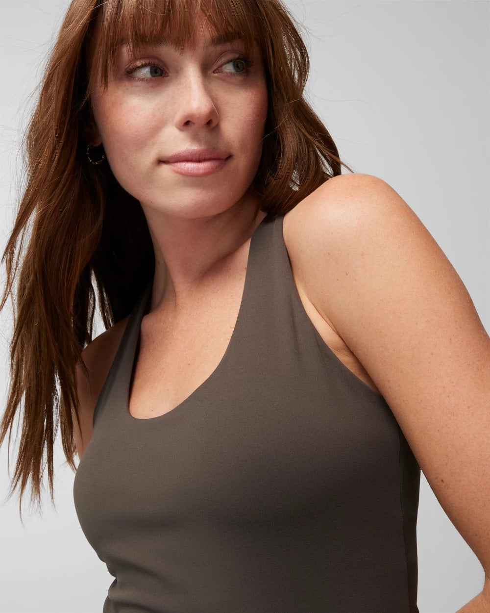 DARK GRAY OLIVE - 24/7 Racerback Bra Tank | Soma