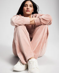 ADOBE ROSE - Velour Straight Leg Pants | Soma
