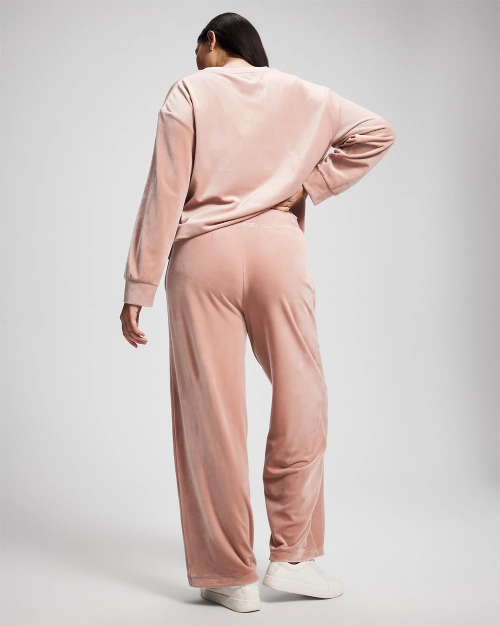 ADOBE ROSE - Velour Straight Leg Pants | Soma