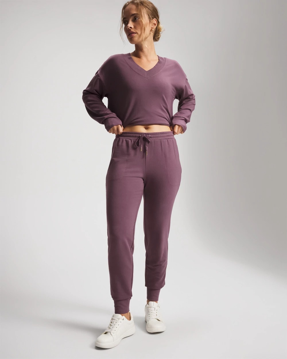 PURPLE FLINT - Ultrasoft Fleece Joggers | Soma