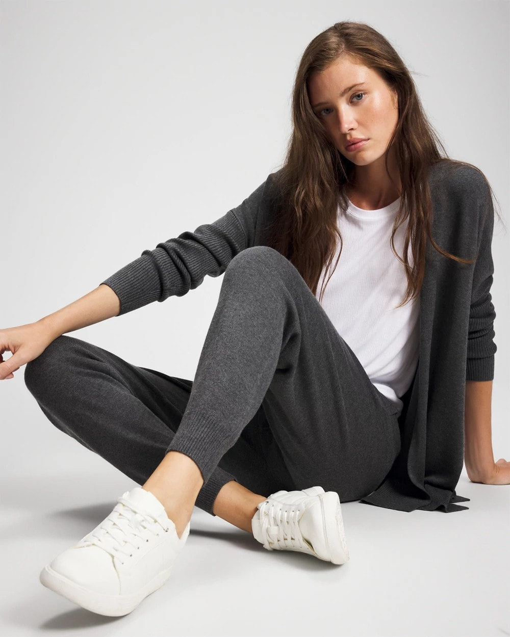 HEATHER QUARTZ - Premier Knit Sweater Jogger | Soma