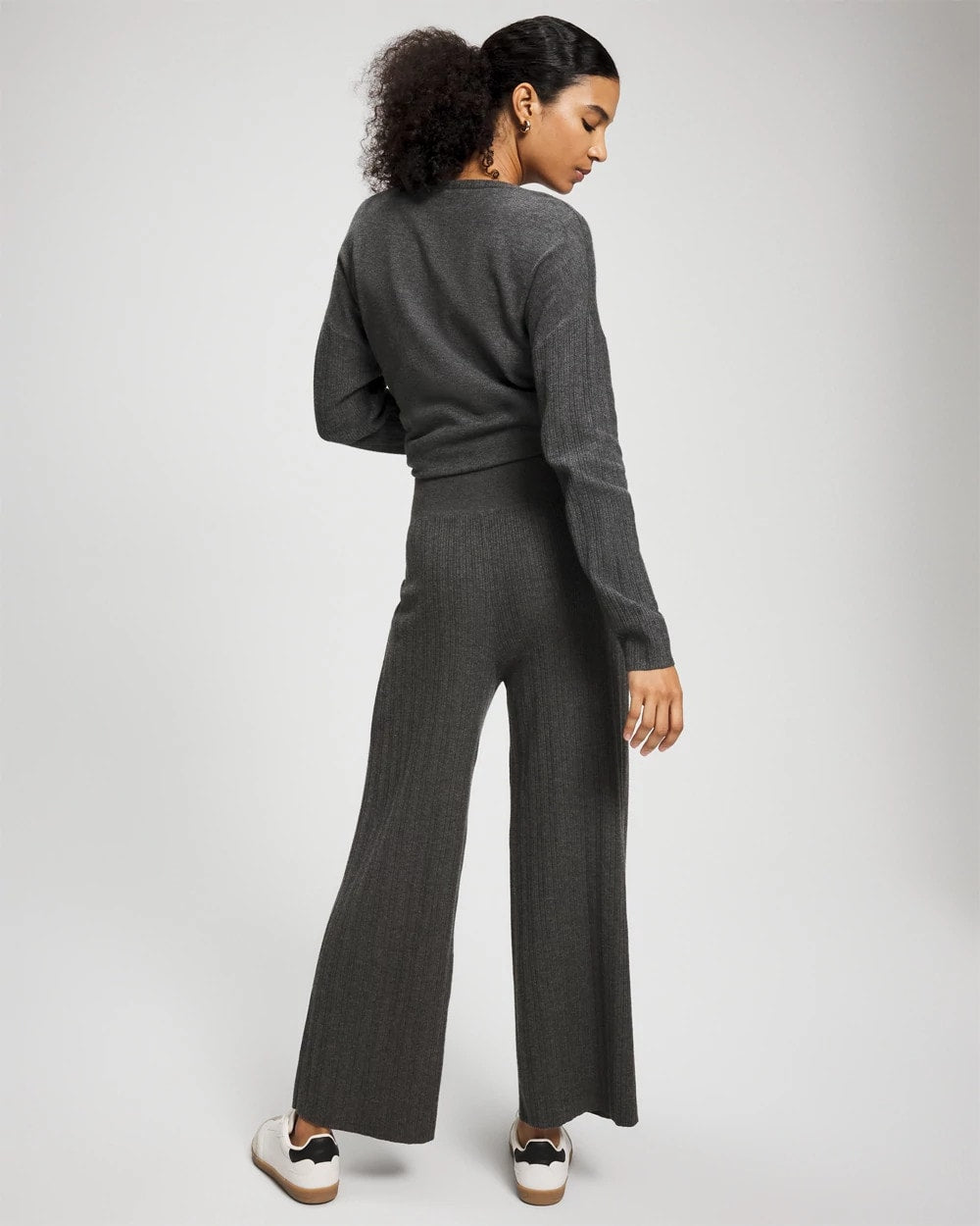 HEATHER QUARTZ - Premier Knit Rib Straight Leg Pant | Soma