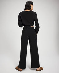 BLACK - Modern Modal Straight Leg Pant | Soma