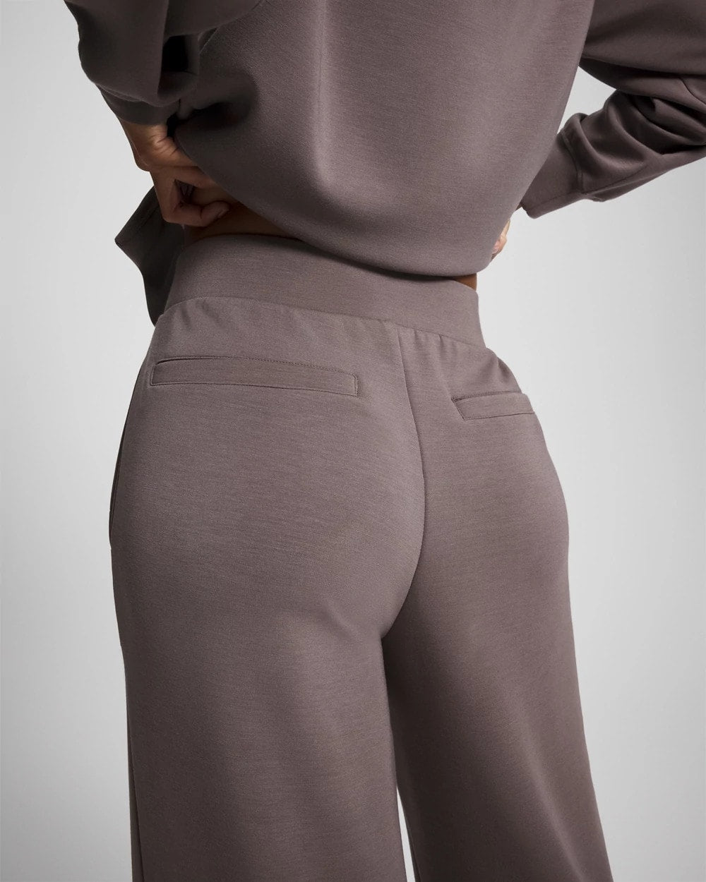 DARK TAUPE - Modern Modal Straight Leg Pant | Soma