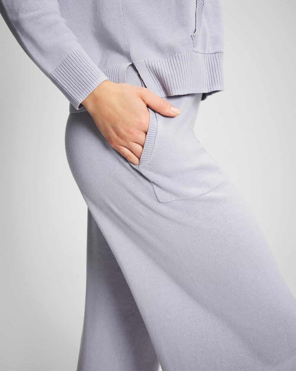 MOONSTONE - Cotton Sweater Crop Pant | Soma