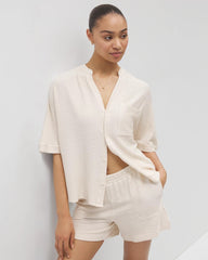 PARCHMENT - Crinkle Knit 5 Inch Short | Soma