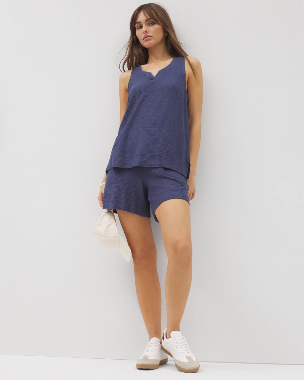 LUNAR TIDE - Crinkle Knit 5 Inch Short | Soma