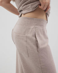 HEATHER MINK - Wide Leg Crop Pant | Soma