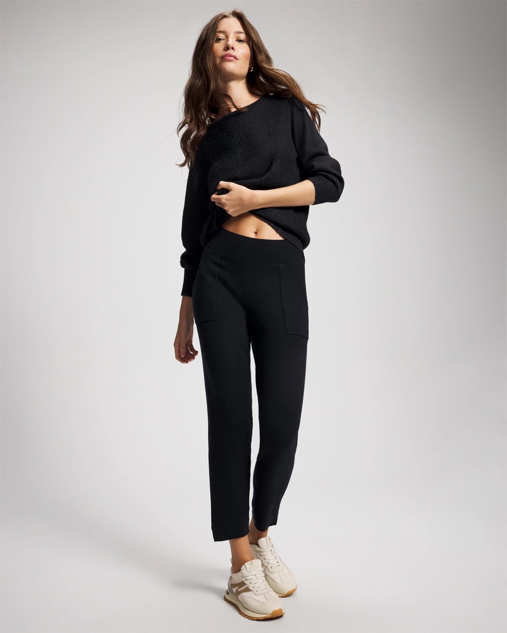 MIDNIGHT SKIES - Premier Knit Straight Leg Ankle Pant | Soma