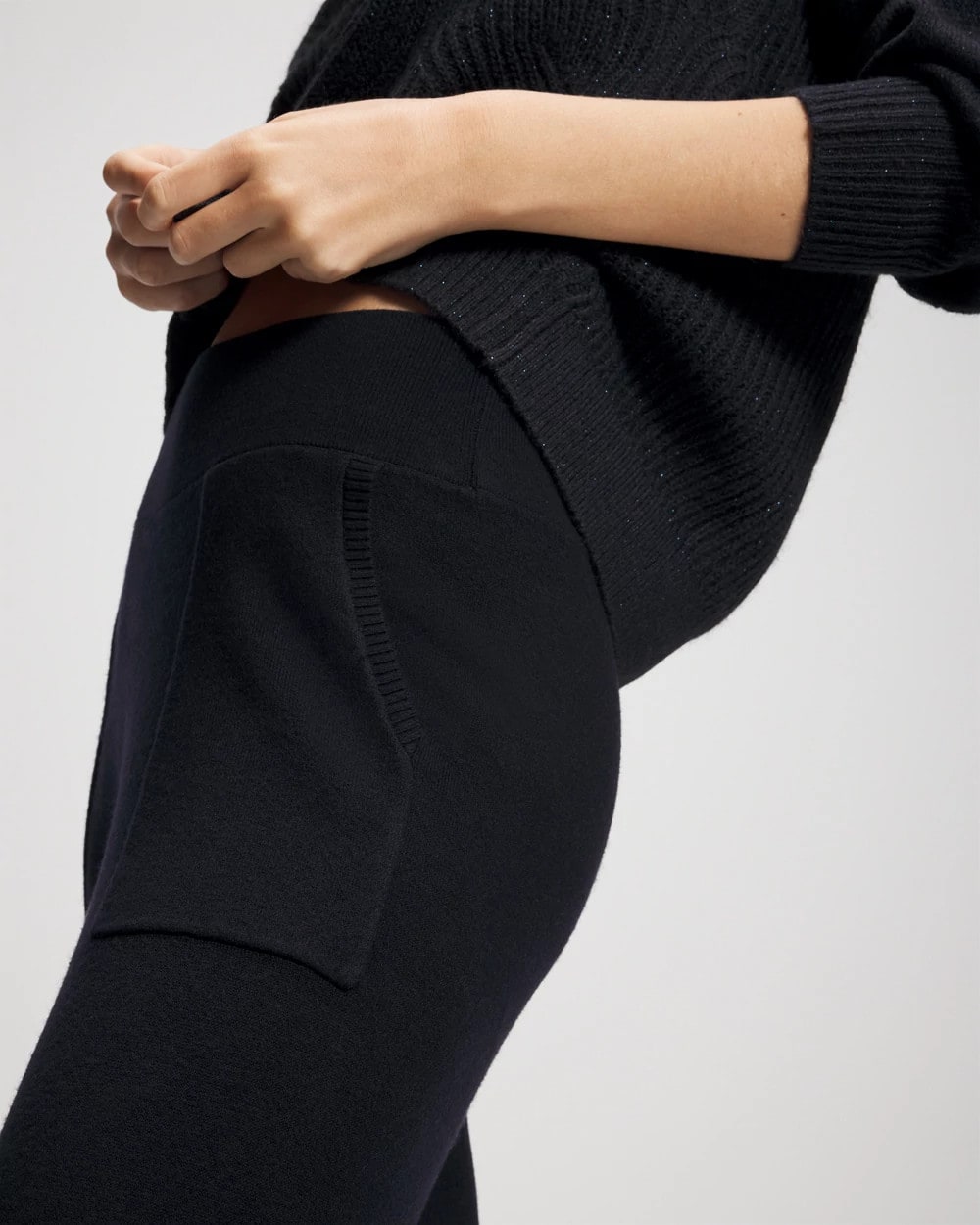 MIDNIGHT SKIES - Premier Knit Straight Leg Ankle Pant | Soma