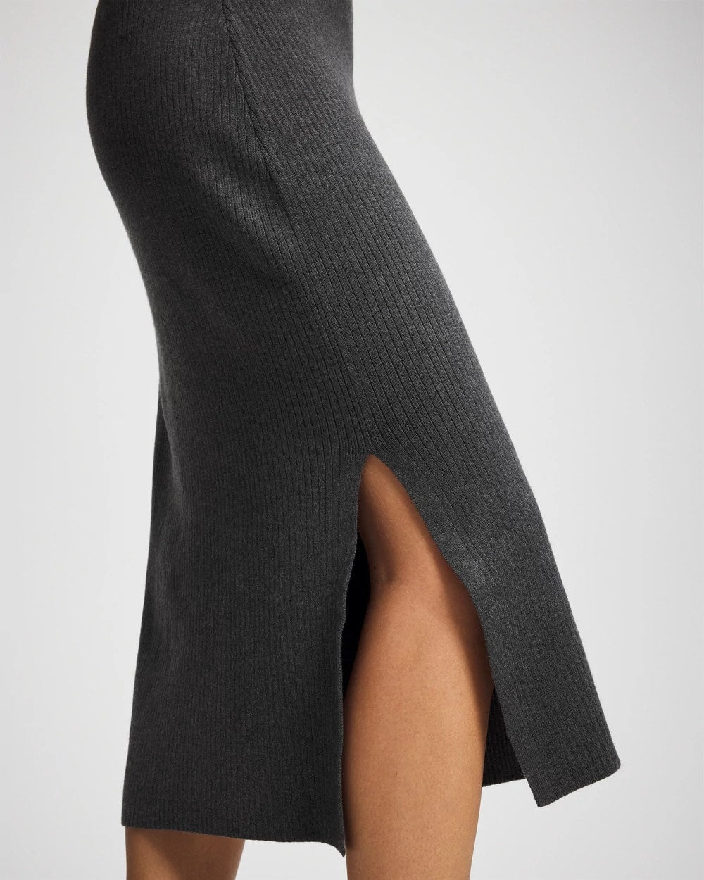 HEATHER QUARTZ - Premier Knit Sweater Midi Skirt | Soma