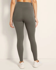 DARK GRAY OLIVE - High-Waist Pocket Leggings | Soma