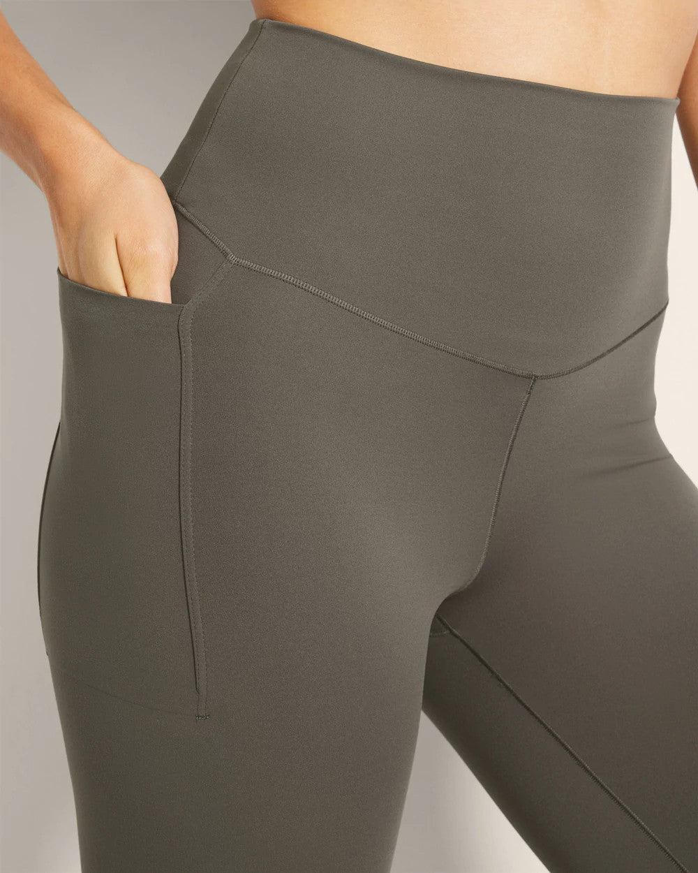 DARK GRAY OLIVE - High-Waist Pocket Leggings | Soma